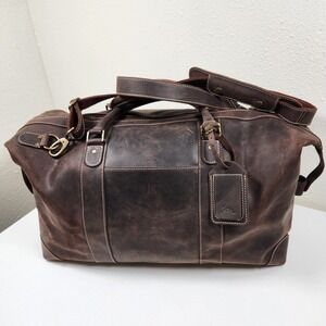 Yukon Bags Avalanche Leather Weekender Duffle Bag 45L EUC MSRP $529.00